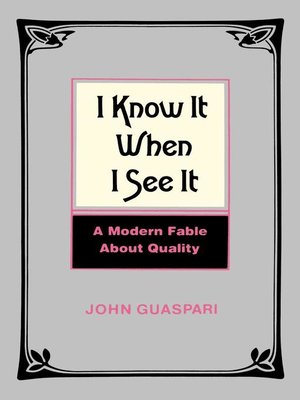 cover image of I Know It When I See It